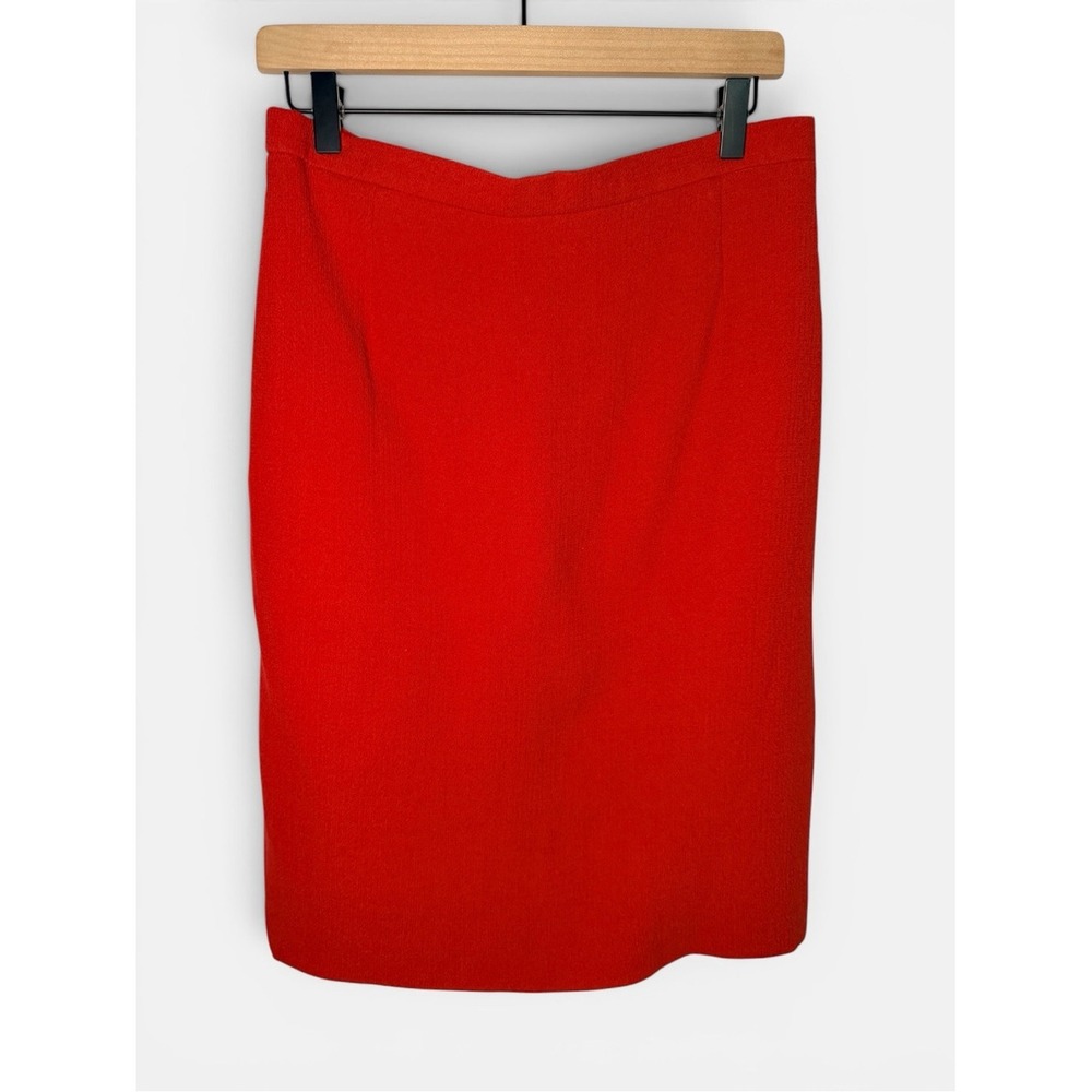 NWT Vintage Escada Retail $445 Pure Wool Pencil Skirt Luxury Old Money | US 12